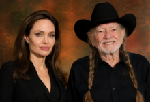 Willie Nelson and Angelina Jolie