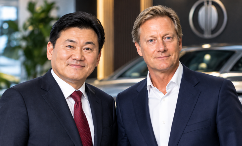 Hiroshi Mikitani and Henrik Fisker