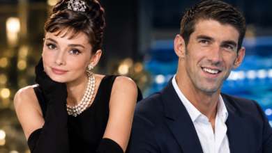 Audrey Hepburn and Michael Phelps