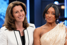 Kathy Warden and Simone Biles