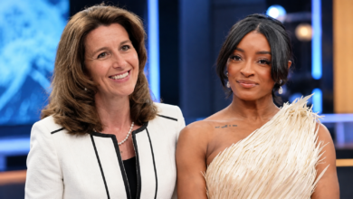 Kathy Warden and Simone Biles