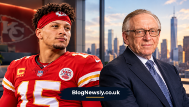 Patrick Mahomes and Larry Silverstein