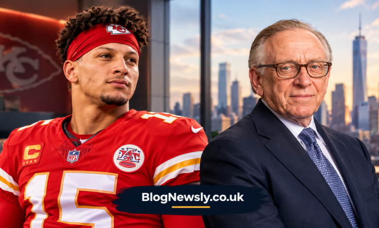 Patrick Mahomes and Larry Silverstein