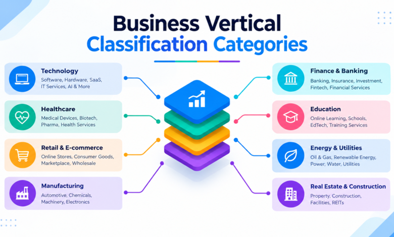 Business Vertical Classification Categories