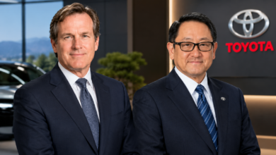 Richard Peery and Akio Toyoda