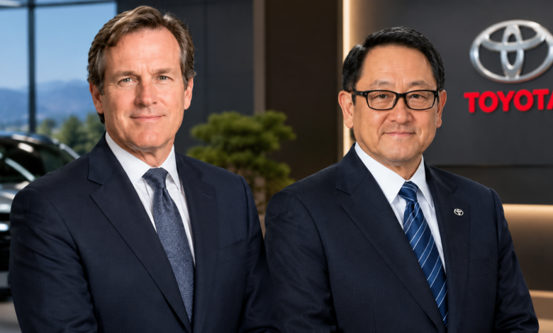 Richard Peery and Akio Toyoda