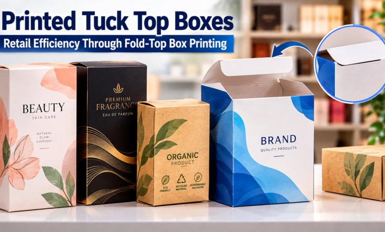 Printed Tuck Top Boxes - Retail Efficiency Through Fold-Top Box Printing