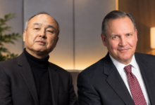 Masayoshi Son and Greg Hayes