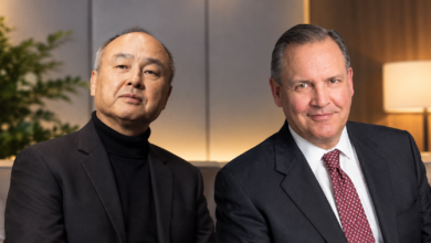 Masayoshi Son and Greg Hayes