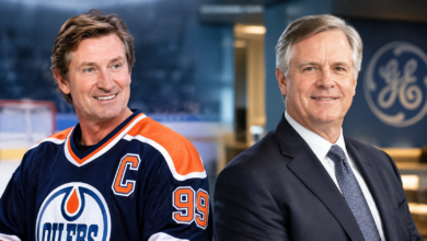 Wayne Gretzky and Larry Culp