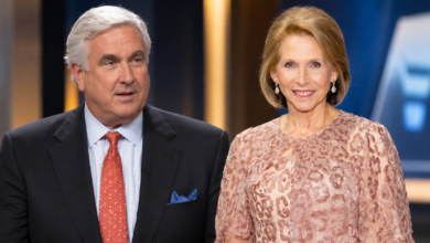 Tim Dove and Shari Redstone